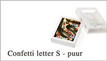 Confetti Letter S 150g Puur