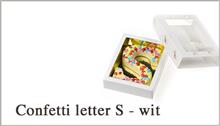 Confetti Letter S 150g Wit