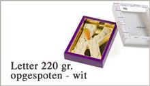 Letters 220g Wit Alfabet 24st. (Geen Q/X/Y/Z extra PS)