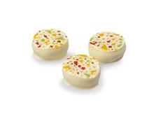Kerst bonbon wit rond met bedrukking