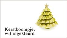 Kerstboom Ingekleurd 3D Wit - NIEUW