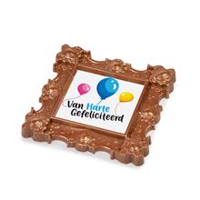Schilderijtje met tekst gefeliciteerd