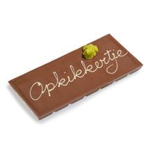 Tablet 200g Melk - Tekst OPKIKKERTJE met 1 Kikker