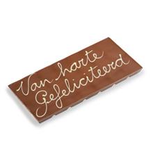 Tablet 200g Melk - Tekst VAN HARTE GEFELICITEERD