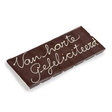 Tablet 200g Puur - Tekst VAN HARTE GEFELICITEERD