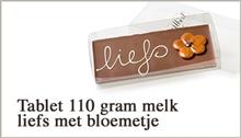 Tablet 110g Melk -  Liefs + Bloemetje
