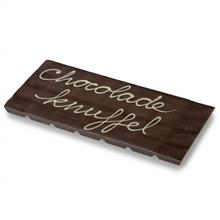 Tablet 200g Puur - Tekst CHOCOLADE KNUFFEL