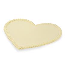 Hart (kaal) wit met witte rand