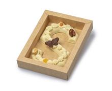Letter S 200 gram wit opgespoten vegan/lactose vrij