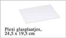 Plexiglasplaatjes 24,5x19,5cm