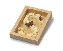 Letter S 200 gram wit opgespoten vegan/lactose vrij