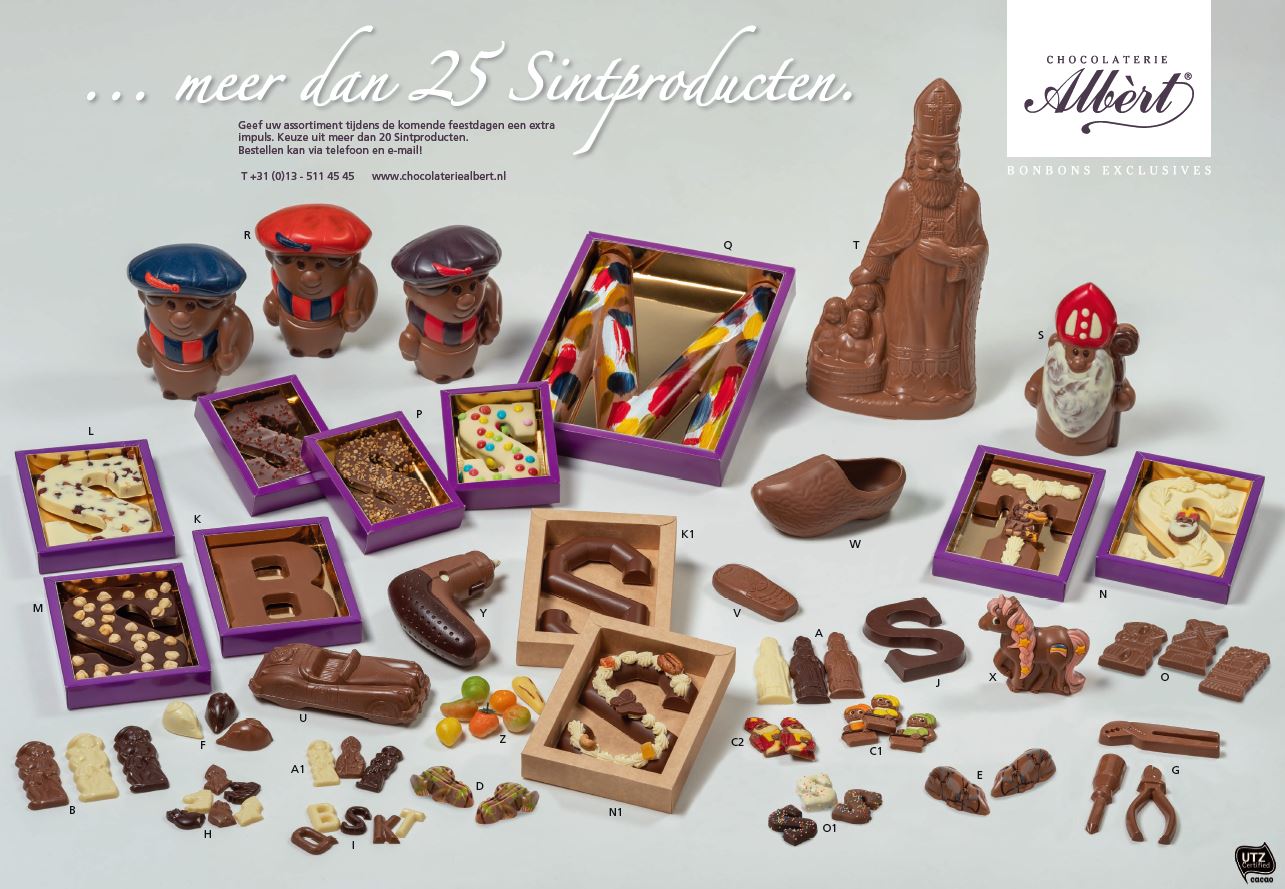 Een sfeerbeeld sinterklaasartikelen