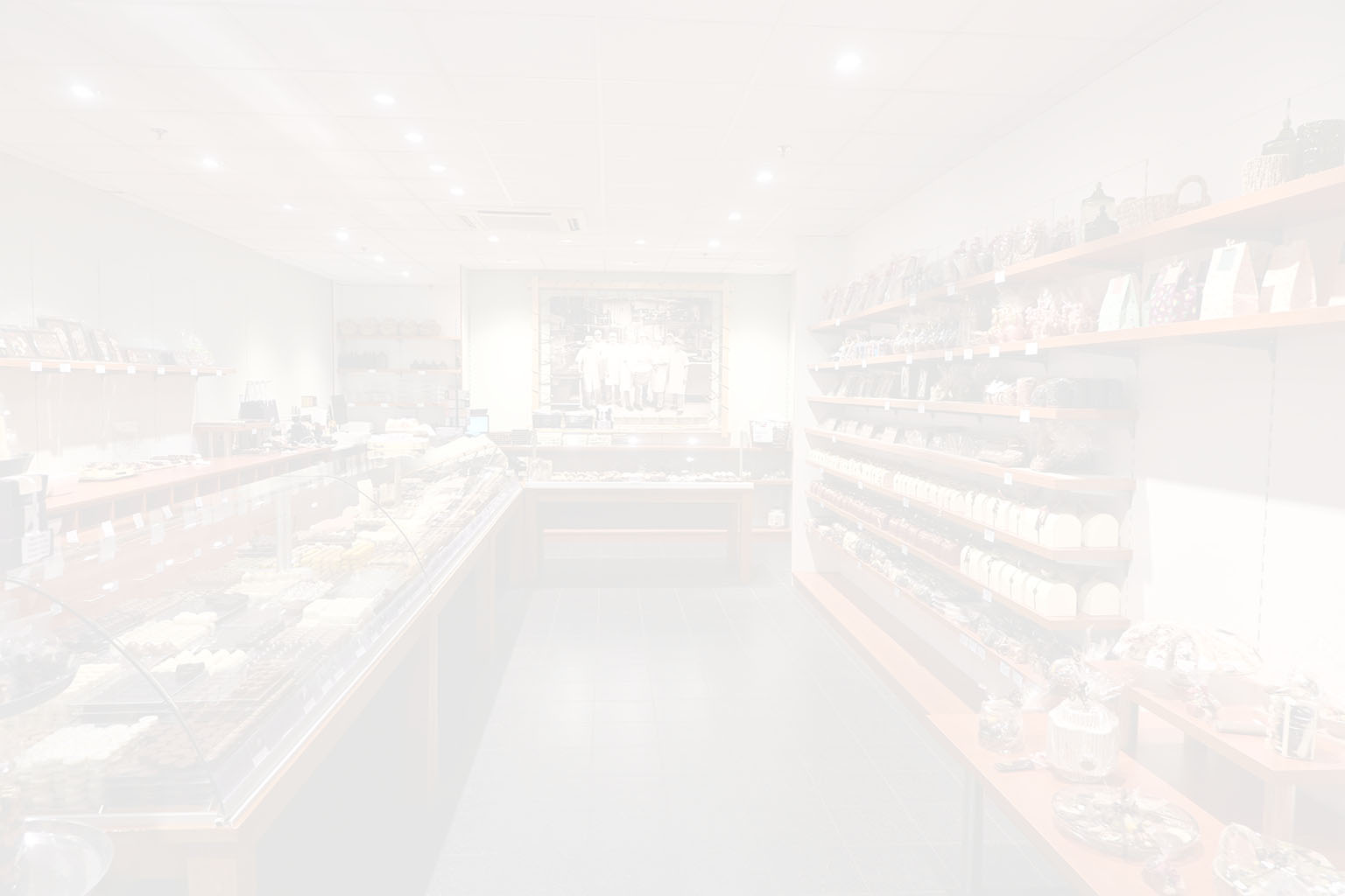 Lichte achtergrond van de nieuwe winkel in Den Bosch